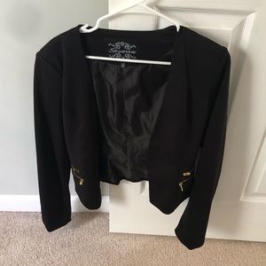 Black Cropped Blazer